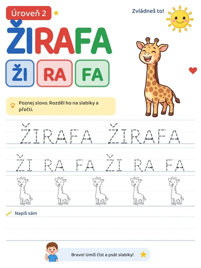 Pracovní list — Úroveň 2