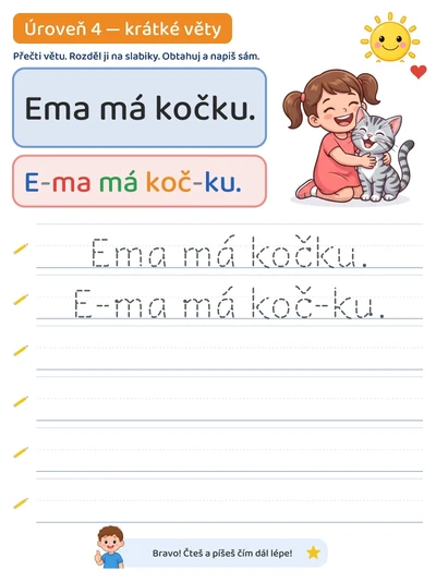 Pracovní list — Úroveň 4